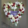 Large Heart for Funeral WFlowers